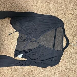 SHEIN Black Mesh Cardigan